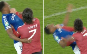 MU: Tranh cãi vụ Cavani thoát thẻ đỏ dù bóp cổ cầu thủ Everton