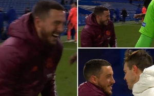 Fan Real nổi giận khi Hazard cười đùa với cầu thủ Chelsea dù bị loại