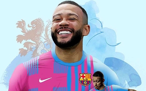 Memphis Depay chính thức gia nhập Barca