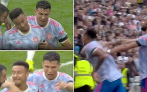 Ronaldo và Bruno Fernandes ép Lingard ăn mừng chiến thắng của MU