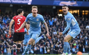 ĐIỂM NHẤN Man City 4-1 MU: Siêu nhân De Bruyne hất văng MU khỏi Top 4