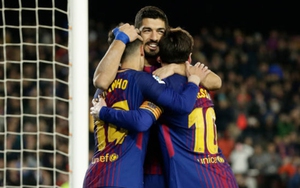 Barcelona 6-1 Girona: Messi tuyệt đỉnh, Suarez lập hat-trick, Coutinho nổ súng
