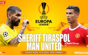 Soi kèo nhà cái Sheriff Tiraspol vs MU. Nhận định, dự đoán bóng đá cúp C2 (23h45, 15/9)