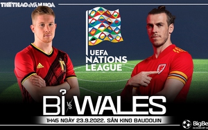 Soi kèo nhà cái Bỉ vs Xứ Wales. Nhận định, dự đoán bóng đá UEFA Nations League (1h45, 23/9)