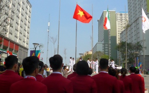 Lễ Thượng cờ của Đoàn thể thao Việt Nam tại ASIAD 2018