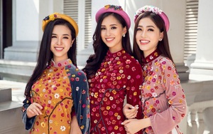 Hoa hậu Tiểu Vy cùng hai Á hậu Phương Nga, Thúy An đẹp rạng ngời khi sắp thành Nữ thần Nho