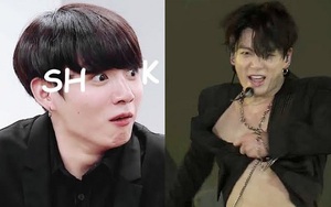 Jungkook BTS nhảy sung tới ‘lộ hàng’, biểu cảm mới thật ngộ