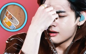 V BTS khoe ảnh sang chảnh bay về Hàn, vết thương ở chân gây chú ý