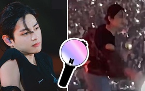 Xúc động V BTS quan tâm tặng Bomb cho ARMY lẻ loi ở PTD Las Vegas