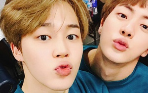 Jin BTS từng có lần mặc sinh đôi với Jimin vì lý do buồn