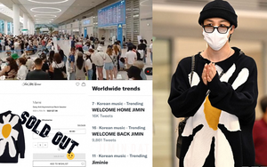 Lũ lượt người đón Jimin BTS về nhà, outfit lập tức cháy hàng
