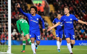 Willian lập siêu phẩm vào lưới Liverpool là cố tình sút hay tạt bóng?