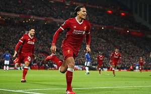 Video clip highlights bàn thắng trận Liverpool 2-1 Everton: Van Dijk ra mắt cực ấn tượng
