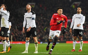 Video clip highlights bàn thắng trận M.U 2-0 Derby County: Lingard và Lukaku tỏa sáng