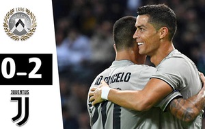 Video Udinese 0-2 Juventus: Ronaldo rực sáng, Juve lập kỷ lục