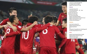 Đội tuyển Việt Nam: Chết cười với tên cầu thủ Việt phiên âm từ tiếng Thái