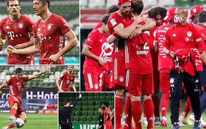 Bremen 0-1 Bayern Munich: Lewandowski lại tỏa sáng, Bayern lần thứ 8 vô địch Bundesliga