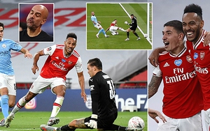 Video bàn thắng Arsenal 2-0 Man City: Aubameyang rực sáng, Pháo thủ vào chung kết cúp FA