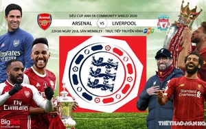 Link xem trực tiếp bóng đá Siêu cúp Anh Community Shield. Arsenal vs Liverpool
