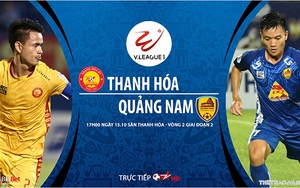 Xem trực tiếp bóng đá Thanh Hóa vs Quảng Nam ở đâu? Link trực tiếp bóng đá Việt Nam