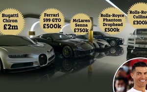 Choáng ngợp trước dàn siêu xe trị giá hơn 500 tỷ của Ronaldo