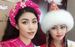 Á hậu Ngọc Huyền bật mí trang phục dân tộc tại Miss Model Of The World 2018