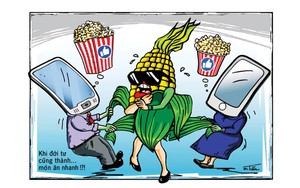 Chùm tranh biếm họa dự thi của họa sĩ Nguyễn Mạnh Tiến