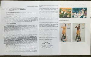 Đạo tranh in vải may áo dài: Công ty Phan Trần xin lỗi họa sĩ Bùi Trọng Dư