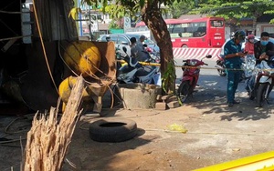 Bình Dương: Nổ bình khí nén, người vá lốp xe tử vong