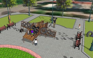 Nghệ sĩ Ưu Đàm dựng sân chơi Nỏ thần cho trẻ