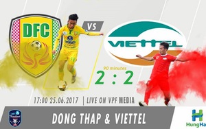 Viettel suýt thua Đồng Tháp trong trận 'thủy chiến'