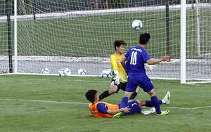 Công Phượng bỏ lỡ cơ hội, lứa U20 ghi bàn trong buổi đấu tập của U22 Việt Nam
