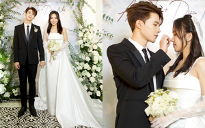 Diệu Nhi và Anh Tú lộ diện tại tiệc cưới ở Hà Nội: Chú rể chăm cô dâu từng li từng tí