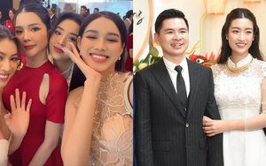 Dàn sao đổ bộ đám cưới Đỗ Mỹ Linh và chồng thiếu gia: Toàn Hoa hậu, Á hậu đình đám