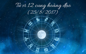 Tử vi ngày 25/8/2017 của 12 cung hoàng đạo
