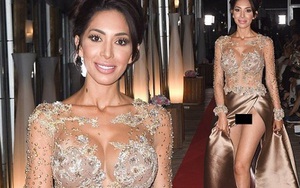 VIDEO: Đã diện váy xẻ cao còn không mặc nội y, sao Mỹ gây sốc khi 'lộ hàng' tại Cannes