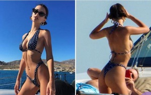 Emily Ratajkowski gợi cảm khó cưỡng trên du thuyền Hy Lạp
