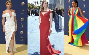 Thảm đỏ Emmy 2018: Người lộng lẫy như nữ thần, kẻ bị chê trang phục như 'chiếc dù', 'quả chuối'