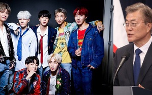 Tổng thống Hàn Quốc Moon Jae In vinh danh thành tích của BTS