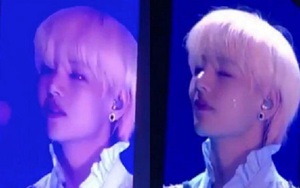 V BTS rơi lệ lúc biểu diễn, lập tức lên 'top trend' Twitter nhiều nước