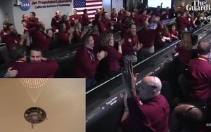 VIDEO: NASA vỡ òa trong giây phút tàu thăm dò InSight đáp xuống sao Hỏa thành công