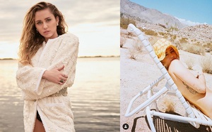 Miley Cyrus tung ảnh khỏa thân giữa sa mạc sau khi kết hôn không lâu