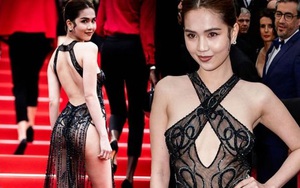 Báo Tây chê cười chuyện Ngọc Trinh mặc hở tại Cannes rồi bị đả kích tại chính quê nhà