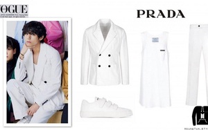 Mặc đồ trắng chụp trên phông trắng, V BTS vẫn nổi bật trên Vogue