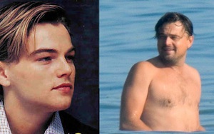 Leonardo Dicaprio bị 'soi' vòng bụng 'ông chú' khi đi tắm biển