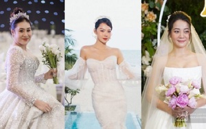 Soi váy cưới nửa tỷ của Minh Hằng: Có lấn lướt Hồ Bích Trâm, Karen Nguyễn?