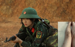 Hòa Minzy tiết lộ ảnh đôi chân tím bầm khi 'đi lính'