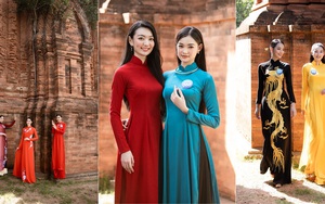 Dàn người đẹp Miss World 2022 khoe sắc trong tà áo dài ở Quy Nhơn