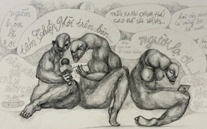 Chùm tranh biếm họa dự thi của họa sĩ Hà Huy Mười