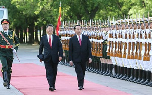 Lễ đón chính thức Chủ tịch nước Trần Đại Quang thăm cấp Nhà nước tới CHND Trung Hoa